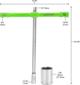 img 3 attached to 🔧 OEMTOOLS 26 Inch Power Cross Lug Nut Wrench: Maximum Torque in Half the Size, Ultimate Quick Tire Change Tool for Common SAE & Metric Lug Nuts