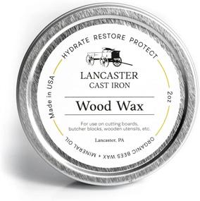 img 4 attached to 🌲 Premium Lancaster Cast Iron Wood Wax for Optimal Care of Spoons, Cutting Boards, and Butcher Blocks - 2 oz Beeswax and Mineral Oil Conditioner and Wood Butter - Made in USA
