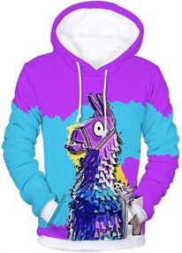 img 4 attached to 👕 JALYCOS Printed Hoodies Pullover Sweatshirts for Boys' Clothing