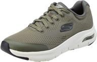 👟 skechers men's olive colored shoes: stylish footwear for men logo