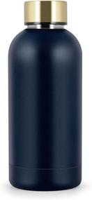 img 4 attached to Premium Stainless Steel Thermos Cup: Triple-Layered Vacuum Insulated Bottle 🥤 for Travel, Sports, and More - 13.5 Oz Navy Drink Water Bottle