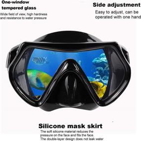 img 3 attached to DIPUKI Snorkeling Mask，Dry Snorkel，Fins Diving，Swimming，Free