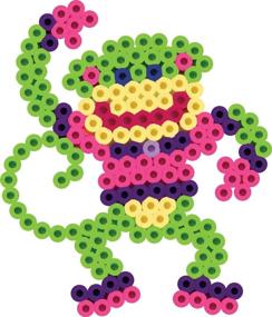 img 1 attached to 🎨 Perler 22645 Fuse Bead Pegboards 7-Pack - Create Colorful Crafts with Boy, Girl, Bear, Monkey, Butterfly, and 2 Flower Designs