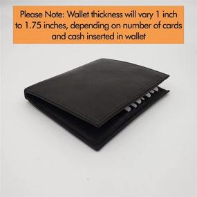 img 1 attached to Premium European Bifold Hipster Wallets: Stylish Men's Accessories for Wallets, Card Cases & Money Organizers