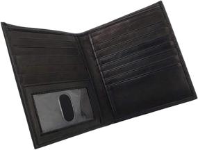 img 4 attached to Premium European Bifold Hipster Wallets: Stylish Men's Accessories for Wallets, Card Cases & Money Organizers