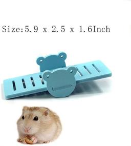 img 2 attached to 🐹 Hilarious DIY Hamster Rainbow Play Bridge Seesaw - Ideal for Syrian/Robo/Djungarian/Dwarf Hamster and More!