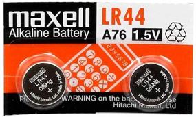 img 1 attached to 🔋 2 шт. батарей Maxell LR44 щелочные - высокая эффективность, 1.5V