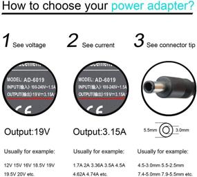 img 2 attached to 💻 High-Quality 60W 19V Laptop Charger for Samsung Series 2-7, AD-4019, AD-6019, RV510, RV515, RV520, RV711, NP-RV511, R580, R480, NP300E4C, NP300E5C, P350E5C, NP530E5M - Compatible & Efficient