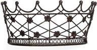 👑 wrought iron crown wall basket - 14.5" wide for stunning décor logo