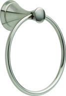 🚿 delta faucet 73946-bn1 carlisle towel ring: sleek spotshield brushed nickel design logo