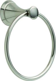 img 4 attached to 🚿 Delta Faucet 73946-BN1 Carlisle Towel Ring: Sleek SpotShield Brushed Nickel Design