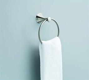 img 3 attached to 🚿 Delta Faucet 73946-BN1 Carlisle Towel Ring: Sleek SpotShield Brushed Nickel Design