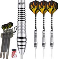 🎯 cyeelife professional dart set: 90% tungsten steel tip darts with carry case - 21/23/26/28/30g - includes aluminum shafts, tool, sharpener, and pet flights логотип