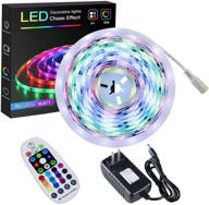 🌈 sparke 16.4ft/5m rgbic led strip lights - 150 pixels waterproof rgb 5050 tape light with rf remote and power supply - ideal for home interior parties with chasing effect логотип