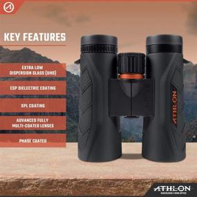 img 2 attached to 🔭 Premium Athlon Optics Midas G2 8x42 UHD Binocular: Waterproof, High Power, Durable for Bird Watching, Hunting, Concerts & Sports – Black