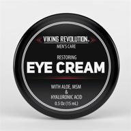 👁️ men's natural eye cream - anti aging eye cream for men, dark circle treatment - men's eye moisturizer wrinkle cream - reduces puffiness, under eye bags, and crowsfeet logo