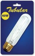 bulbrite b40t10c 40-watt clear tubular bulb - 2 pack: ideal for 120v incandescent lighting logo
