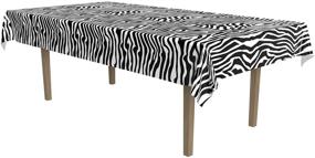 img 4 attached to Beistle Zebra Print Tablecover 108
