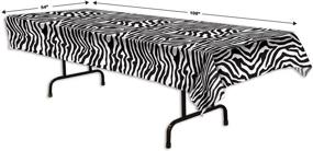 img 3 attached to Beistle Zebra Print Tablecover 108