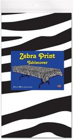 img 2 attached to Beistle Zebra Print Tablecover 108