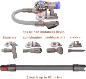 img 3 attached to Enhance Your Cleaning Experience with the Fullclean Flexible Extension Hose Attachment for Dyson V15 🔌 V8 V7 V10 V11 Detect Torque Drive Outsize Absolute Animal Trigger Motorhead Trigger Cordless Vacuum Cleaner