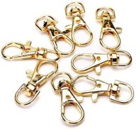 🔗 brcbeads 38mm gold plated jewelry lobster clasp with swivel claws - ideal for jewelry making with key ring attachment logo