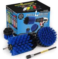 🔧 drill brush power scrubber by useful products - medium blue drill brushes with extender: a comprehensive aquarium cleaning kit - fish tank cleaner brushes & drill brush extension attachment логотип