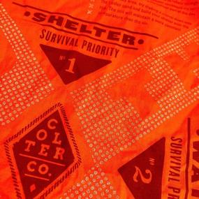 img 3 attached to Stayin' Alive with Colter Co. Reflective Survival Bandana: Orange or 🏕️ Camouflage for Camping, Hiking, Hunting, Backpacking - 100% Cotton, Made in the USA