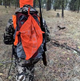 img 1 attached to Stayin' Alive with Colter Co. Reflective Survival Bandana: Orange or 🏕️ Camouflage for Camping, Hiking, Hunting, Backpacking - 100% Cotton, Made in the USA