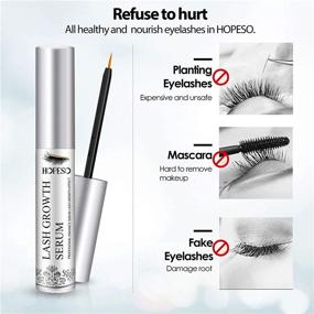 img 1 attached to 👁️ Natural Eyelash Growth Serum for Long Thick Lashes and Eyebrow Extensions - Irritation Free Formula with Enhancer for Brow Growth