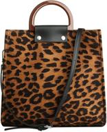 🐆 leopard print crossbody shoulder handbag with ample capacity - women's high-quality handbags & wallets logo