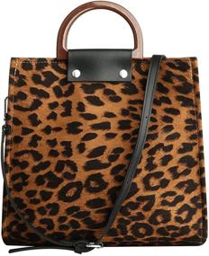 img 4 attached to 🐆 Leopard Print Crossbody Shoulder Handbag with Ample Capacity - Women's High-Quality Handbags & Wallets