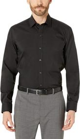 img 3 attached to Stay Cool & Comfy in our Buttoned Stretch CoolMax Dress Sleeve Men's Shirts