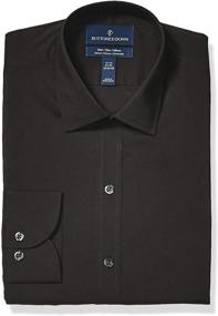 img 4 attached to Stay Cool & Comfy in our Buttoned Stretch CoolMax Dress Sleeve Men's Shirts