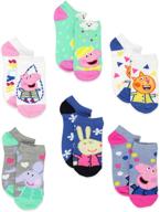 🐷 adorable peppa pig girls toddler multi pack socks set: cute and comfortable! logo
