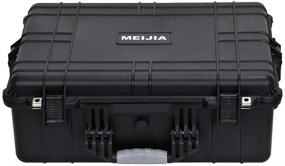 img 3 attached to MEIJIA Waterproof Camera Case with Customizable Foam Insert, Stylish Black, 24.25 X 19.41 X 9.76 inches