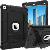 💥 bentoben ipad air 2 case - shockproof triple-layer hybrid cover, drop proof protection, black logo