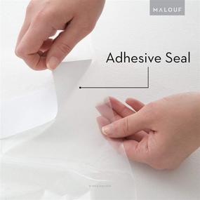 img 1 attached to 🛏️ Malouf Seal Tite Full/Queen White Heavy Duty Sealable Bag - Extra Protection for Moving or Storing Mattresses