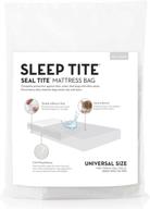 🛏️ malouf seal tite full/queen white heavy duty sealable bag - extra protection for moving or storing mattresses logo