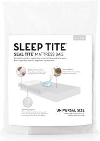img 4 attached to 🛏️ Malouf Seal Tite Full/Queen White Heavy Duty Sealable Bag - Extra Protection for Moving or Storing Mattresses