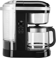 cпособ приготовить кофе ☕ kitchenaid kcm1209ob: простой способ заварить 12 чашек в чёрном ониксе логотип