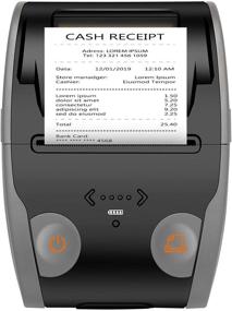 img 4 attached to 🖨️ High-Quality Bluetooth Thermal Receipt Printer, 58mm Mobile Portable Printer, ESC/POS Printer Impresora Térmica for Android/Windows Devices, Ideal for Office & Small Business (58mm Black)