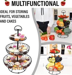 img 3 attached to Tiered Countertop Produce Basket - Fruits and Vegetables