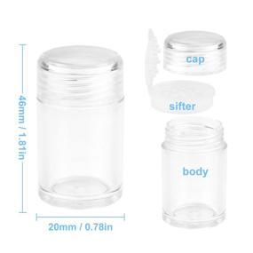 img 3 attached to 💄 Plastic Eye Shadow Concealer Container Cosmetic: Organize and Beautify Your Makeup Routine