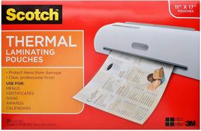 img 2 attached to 📦 Scotch Thermal Laminating Pouches, 11.45x17.48-Inches, Pack of 25 (TP3856-25)