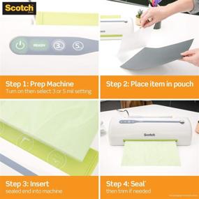 img 1 attached to 📦 Scotch Thermal Laminating Pouches, 11.45x17.48-Inches, Pack of 25 (TP3856-25)