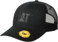 👔 caterpillar men's raised logo cap: top-grade headwear for the stylish gentleman logo