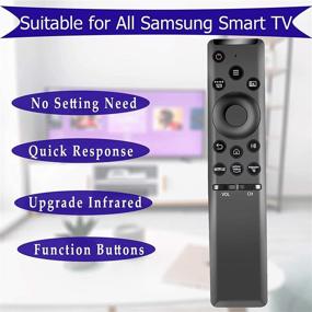 img 2 attached to 📺 Замена пульта дистанционного управления для Samsung Smart TV - Универсальный пульт дистанционного управления для телевизоров Samsung LCD LED UHD QLED серии с кнопками Netflix и Prime Video.