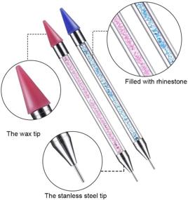 img 1 attached to DPG No-Wax, No-Clay, No-Glue Diamond Painting Pens - 2 Pcs Tools for DIY 5D Painting with Diamonds - Self-Stick Drill Pen & Specialty Design Accessories Kit