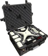 🚁 waterproof compact drone case for dji phantom 4 (gen 2) - pre-cut case club logo